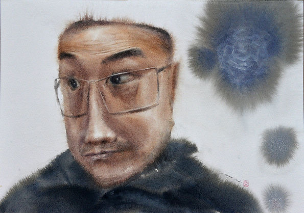 Series of Transformation: Blue Flowers | Watercolor