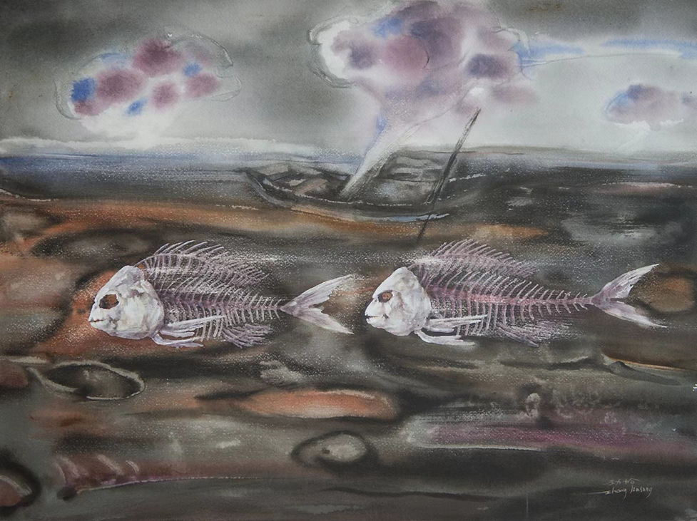 Journey of Shadows: Crossing | Watercolor