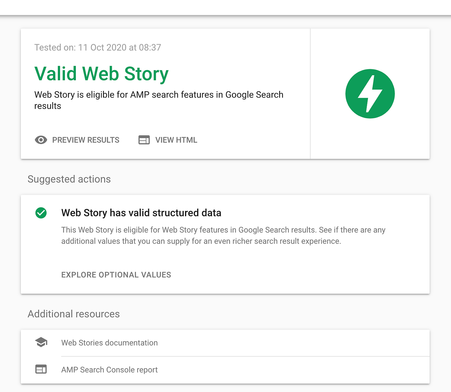 Google AMP Testing Tool - SEO In Cornwall