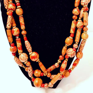 Thumbnail: Island Oasis Wooden Necklace