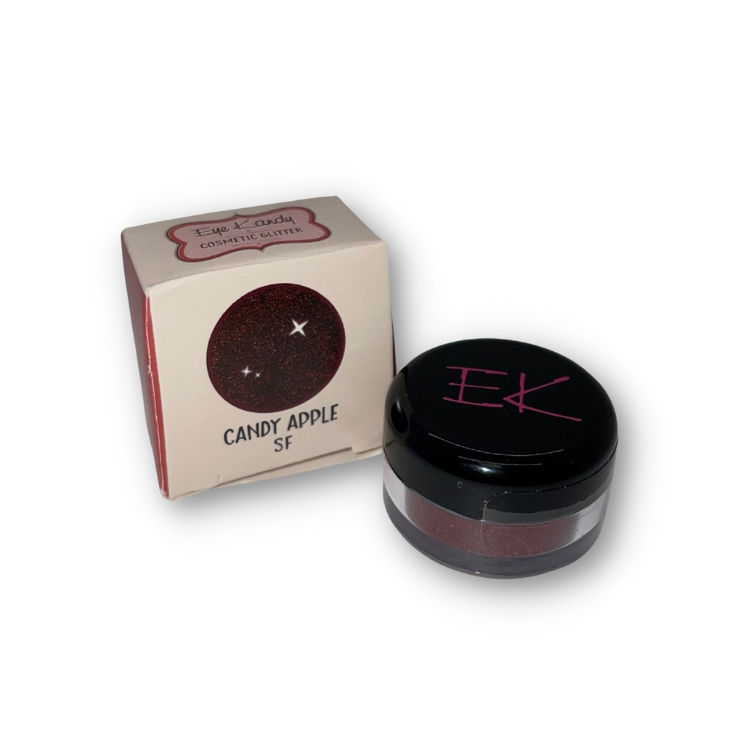 Thumbnail: dark red eye glitter