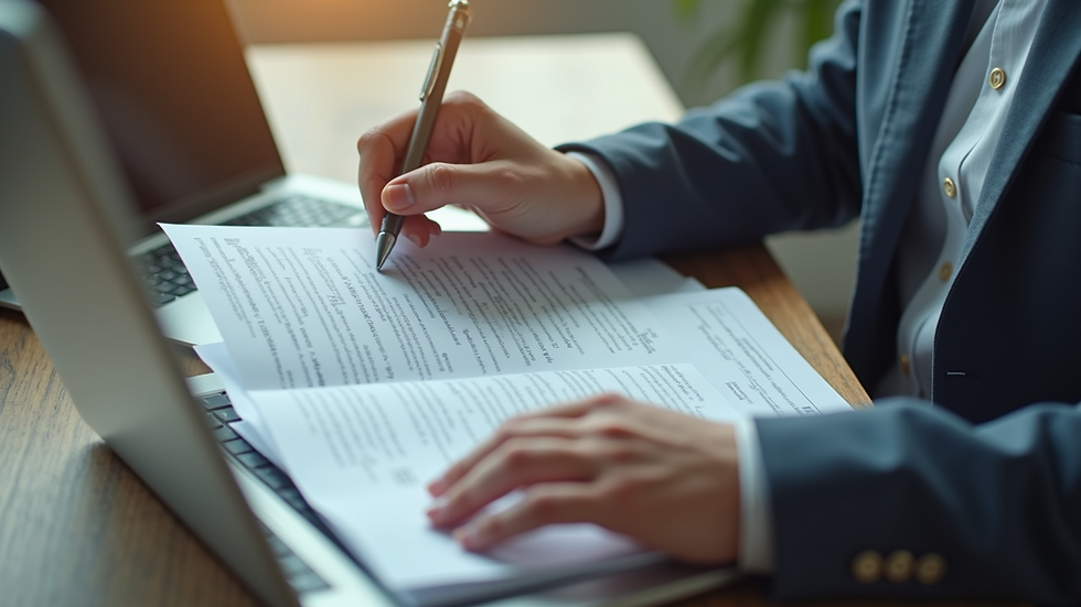 Eye-level view of a person comparing insurance plans on a laptop