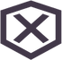 Hexagon with x inside