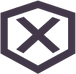 Hexagon with x inside