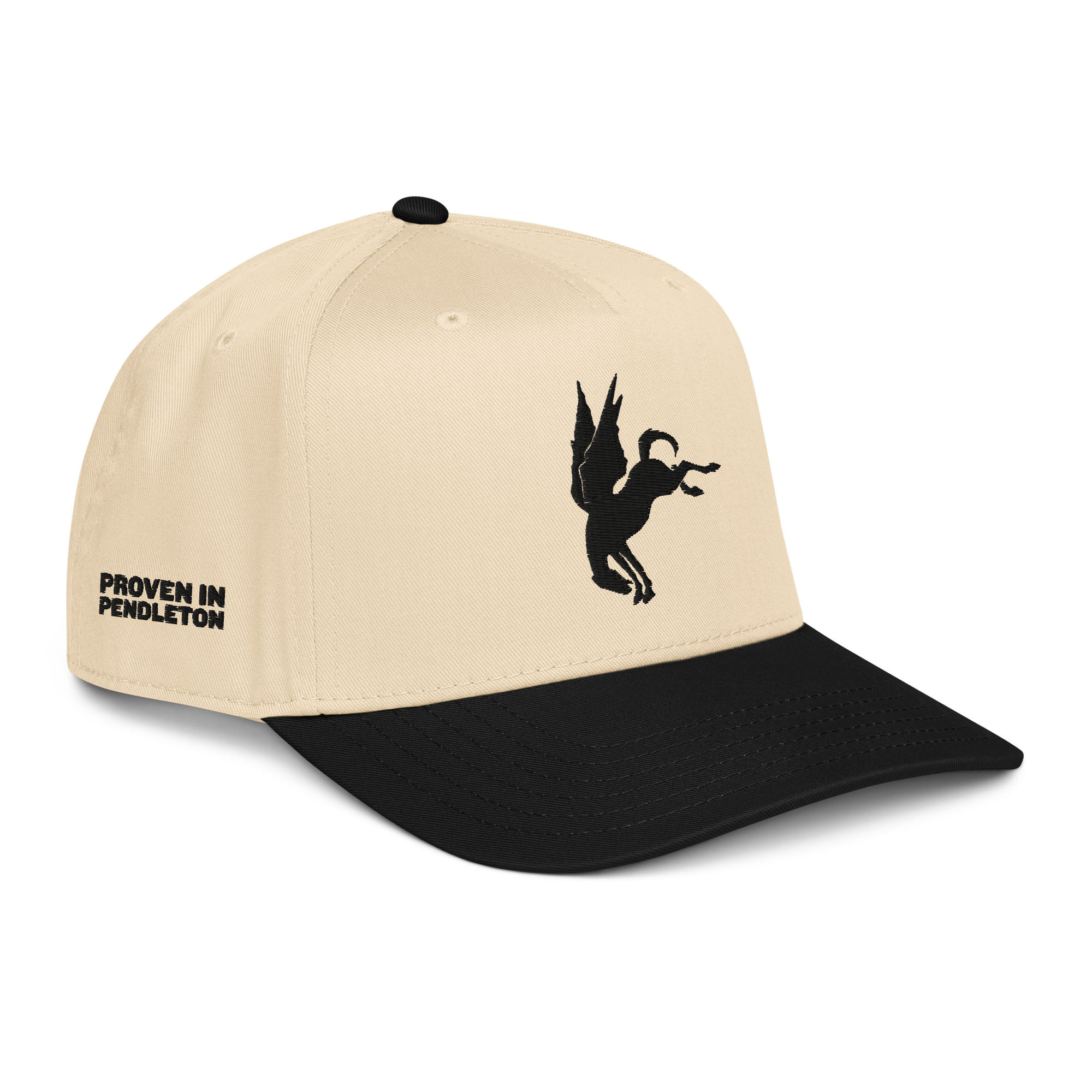 Black & Crème - 5 Panel Cap