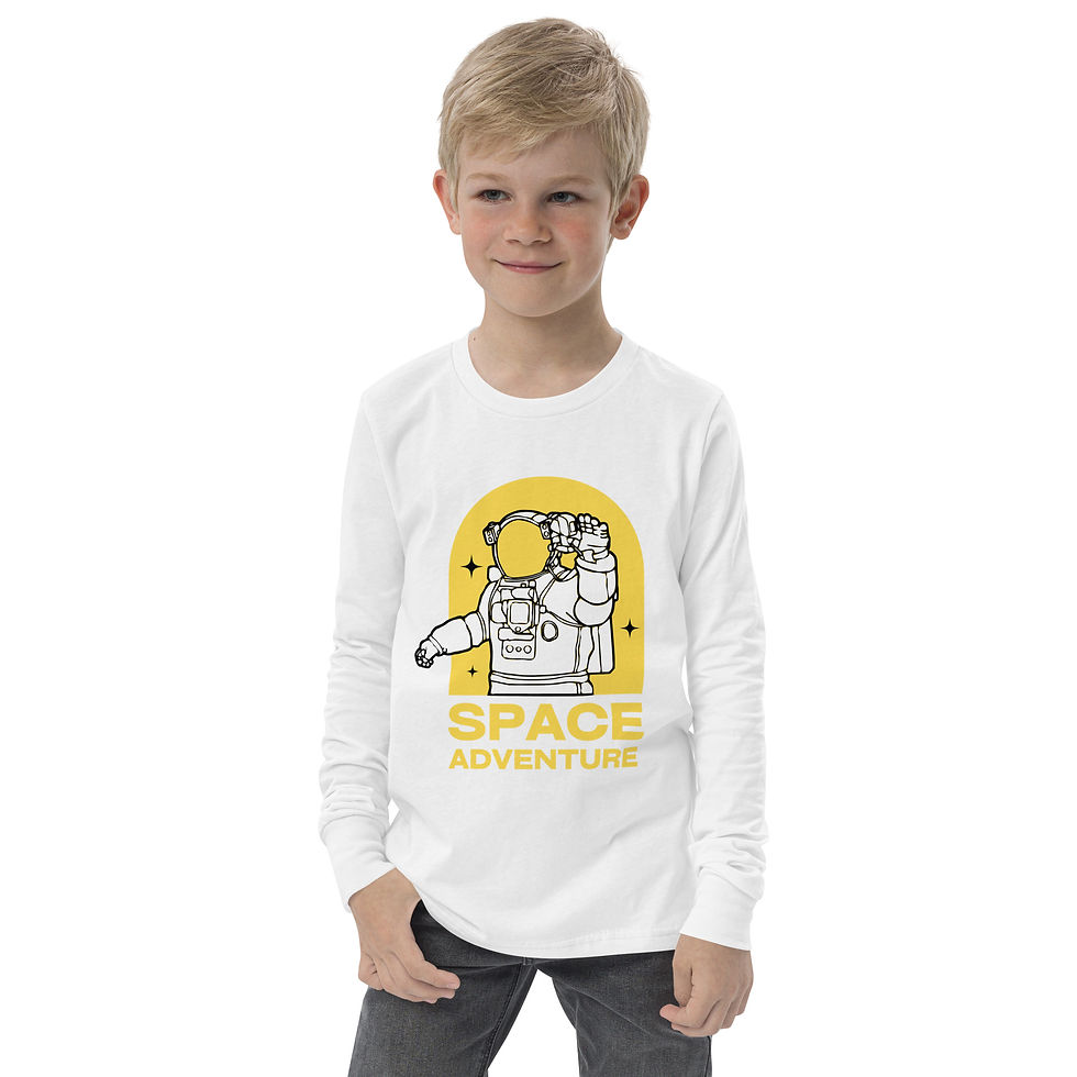 Thumbnail: Out In Space Youth long sleeve tee
