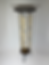 Pedestal table GTA rental (Oakville, Mississauga, Milton, North York, Burlington) with dark top and bamboo-style legs. 44-inch tall