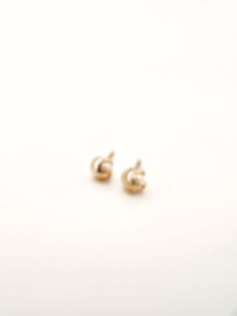 Bound Pearl Stud Earrings