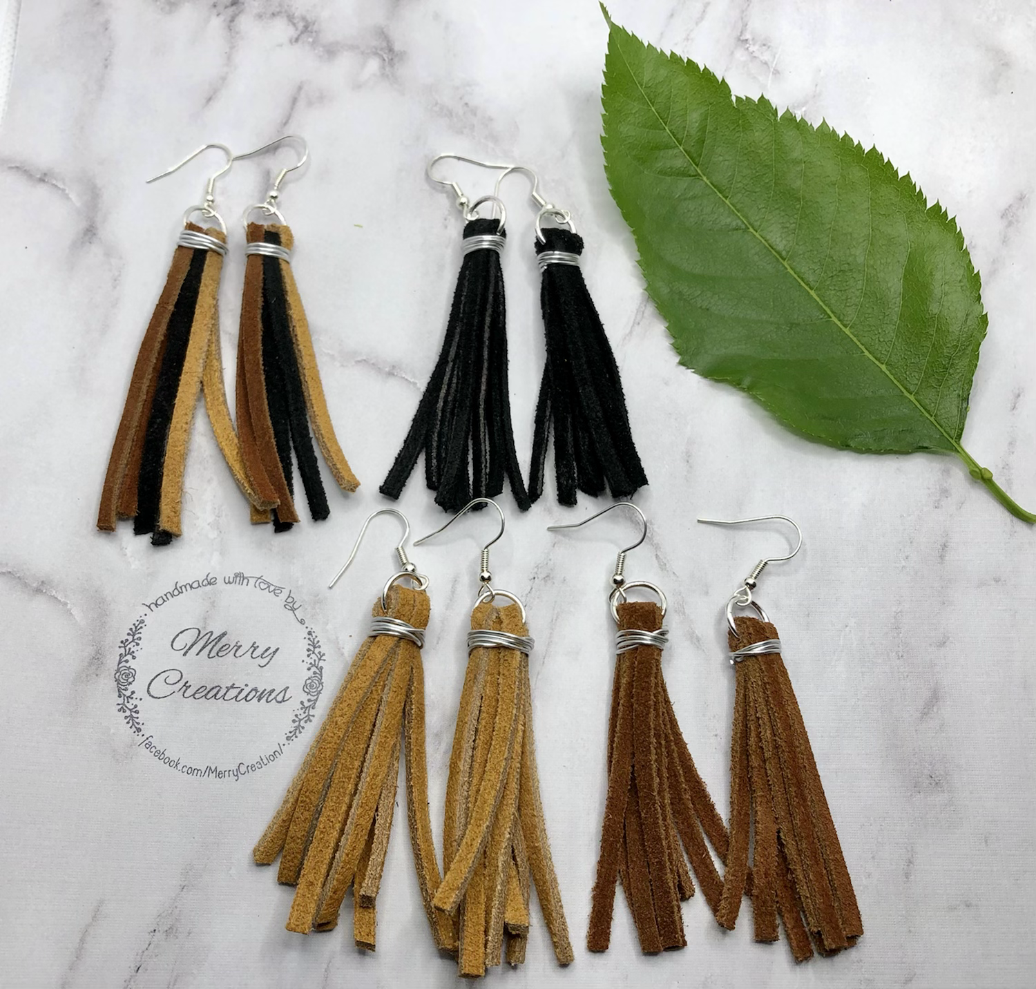 Boho Suede Fringe Earrings