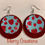 Thumbnail: Faux Leather Layered Strawberry Earrings