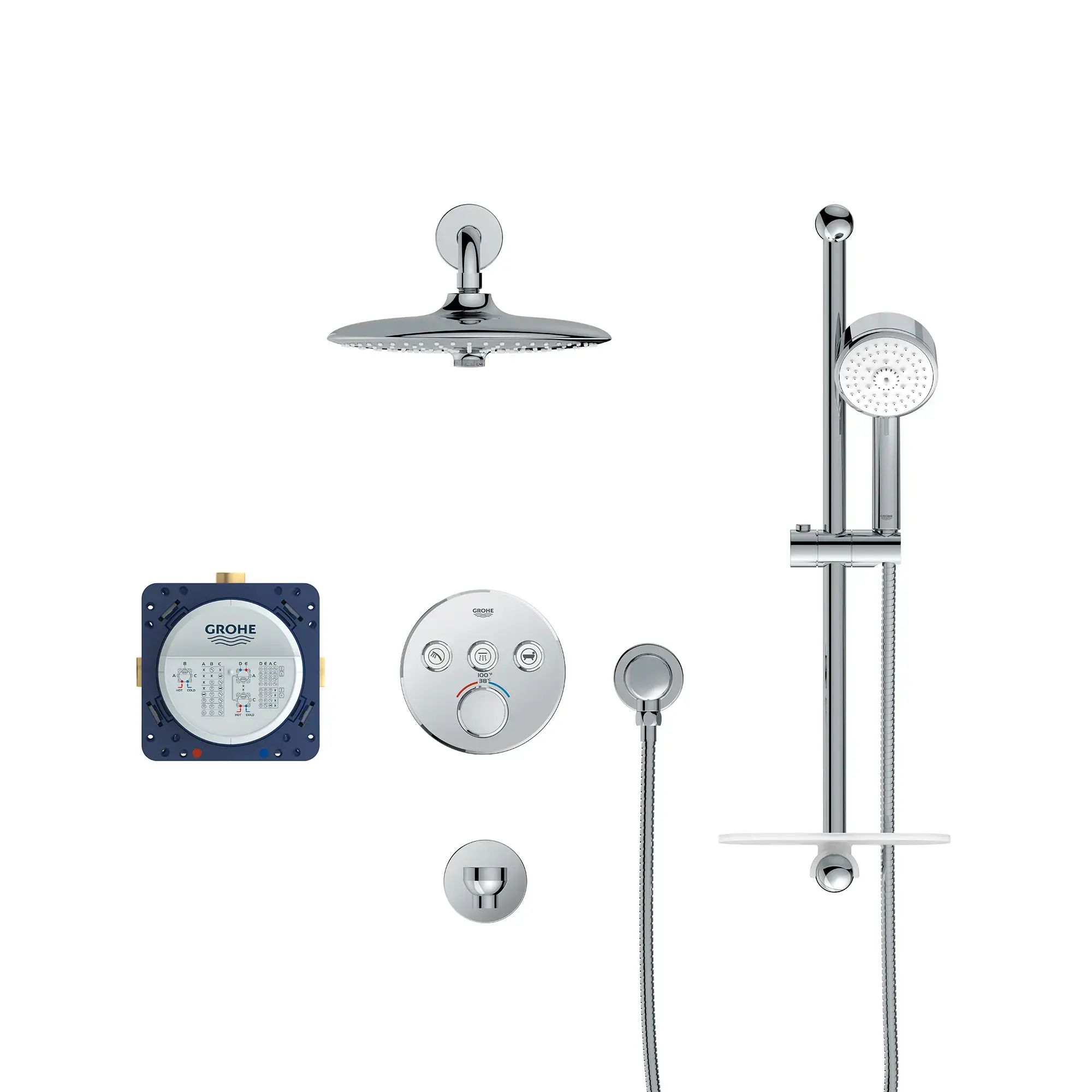 Grohe - Euphoria SmartControl Thermostatic Triple Function Shower Kit