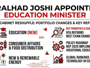 Pralhad Joshi Appointed Education Minister: Full Cabinet Reshuffle Explained