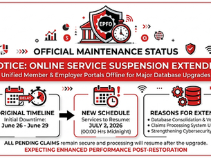 Why Has EPFO Extended Its Online Service Suspension? Complete Details