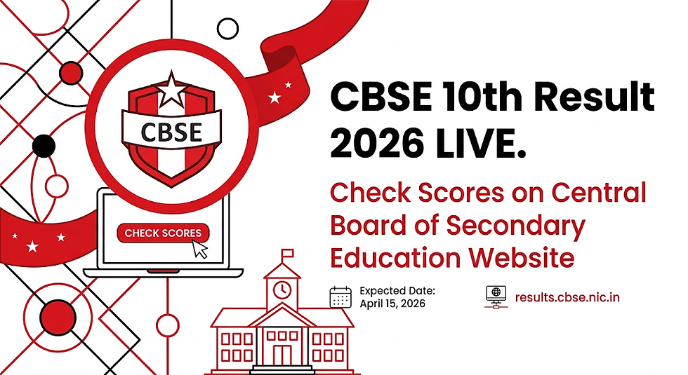 CBSE 10th Result 2026 Live: How to Check Scores on Central Board of Secondary Education Website