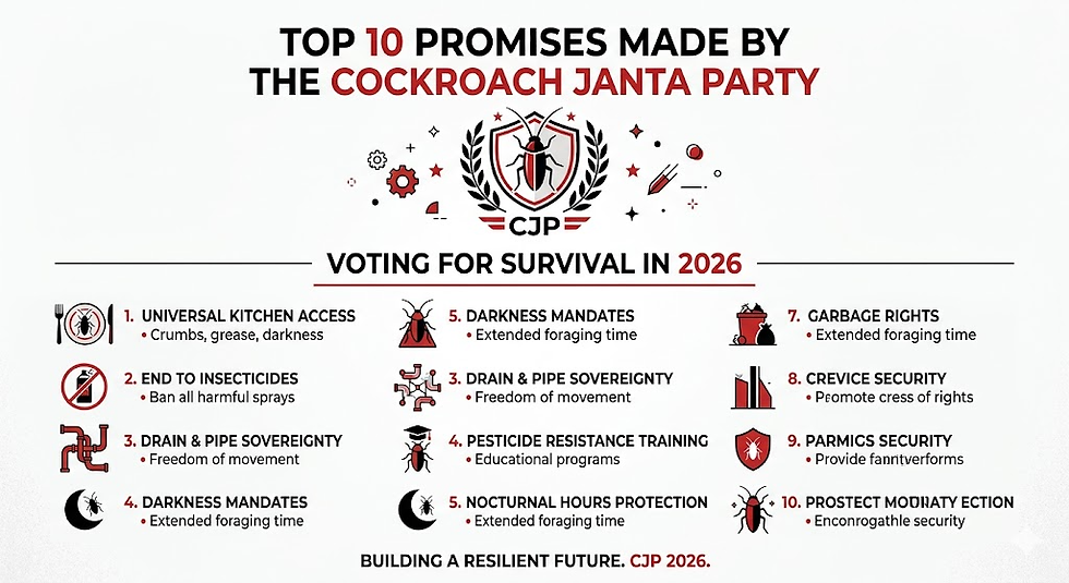 Top 10 Cockroach Janta Party Election Promises for 2026