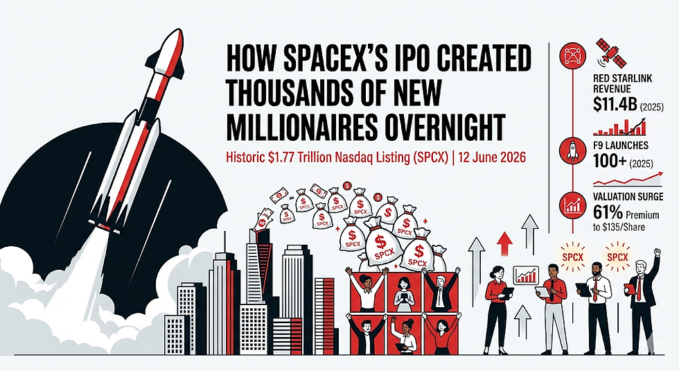 How SpaceX's IPO Created Thousands of New Millionaires Overnight
