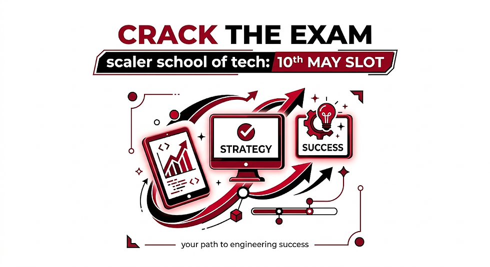 



Scaler School of Technology 10th May Exam Slot

