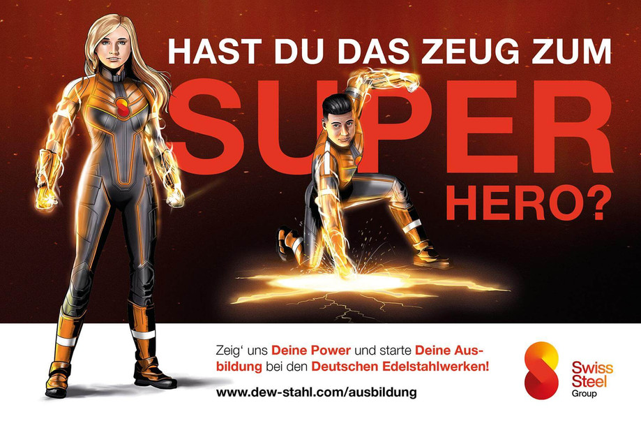 Swiss Steel Group (DEW) Sichtflug, Plakat