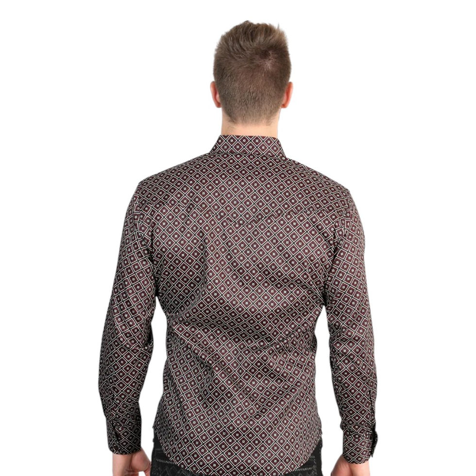 Miniatura: Camisa Vaquera Manga Larga Marrón 'El General' 45607