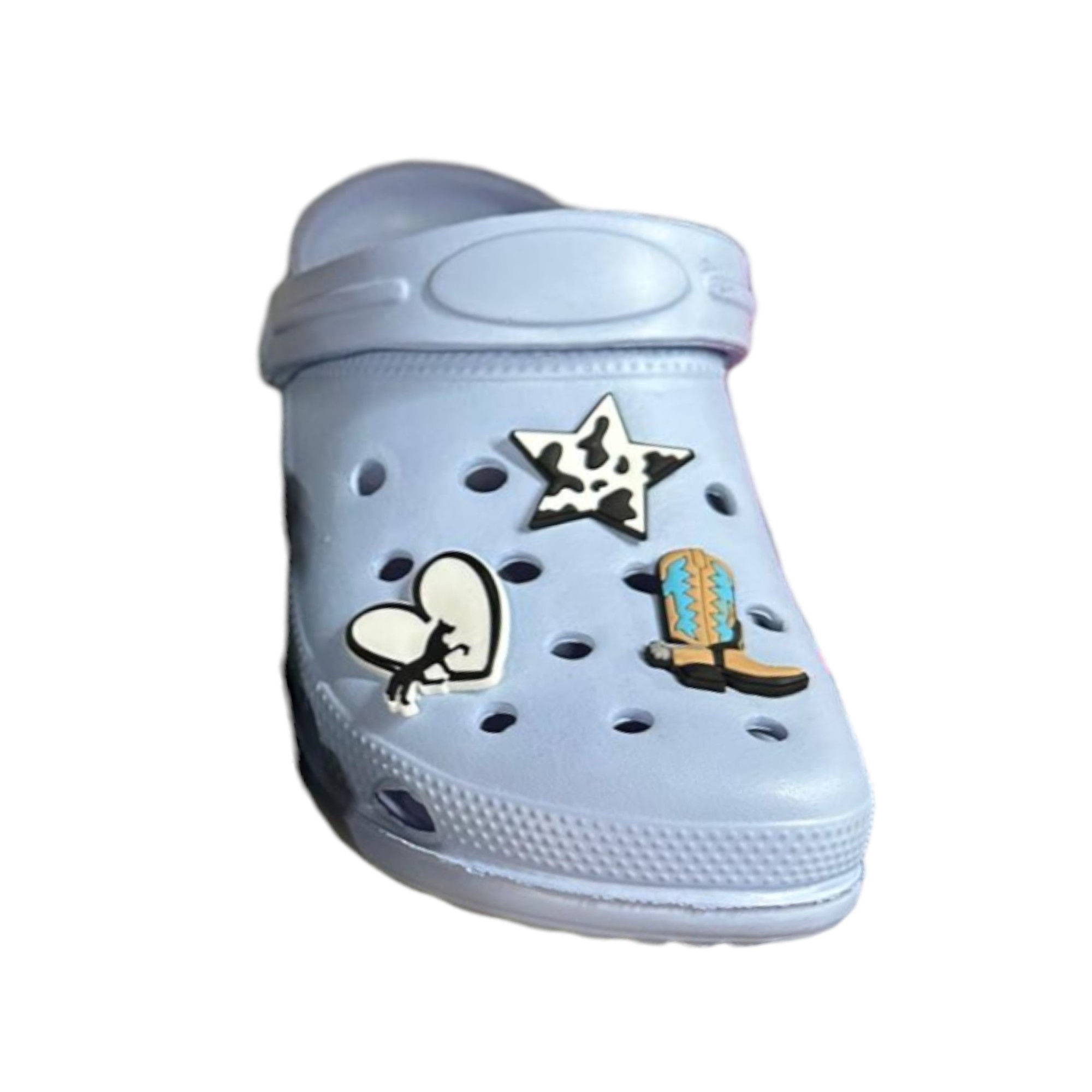 Crocs Celeste con Dijes Personalizados