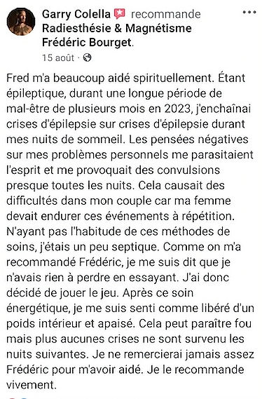 avis magnétiseur frédéric bourget