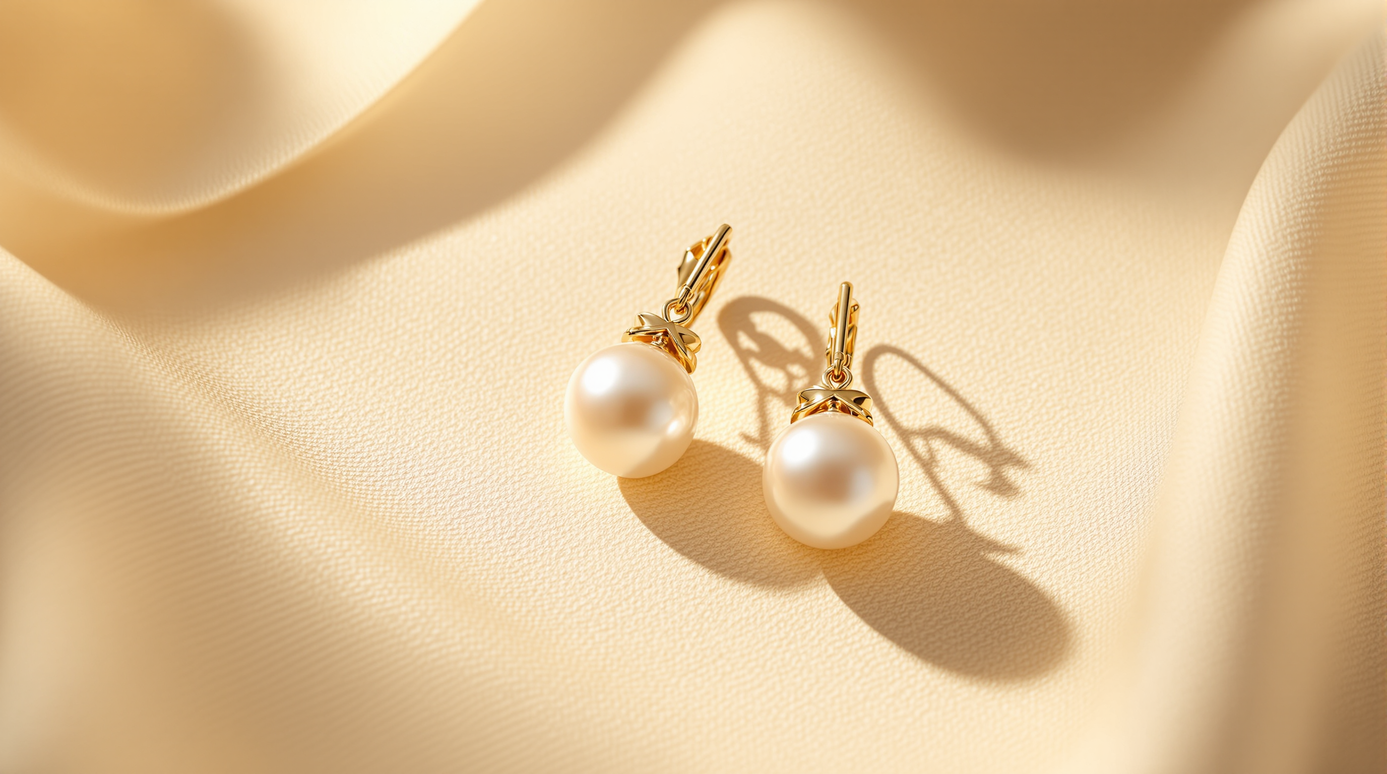 Éclat Pearl Drop Earrings – Luxury Schmuck Produktbild