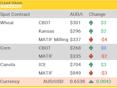 Grain Report Tuesday - 11th November