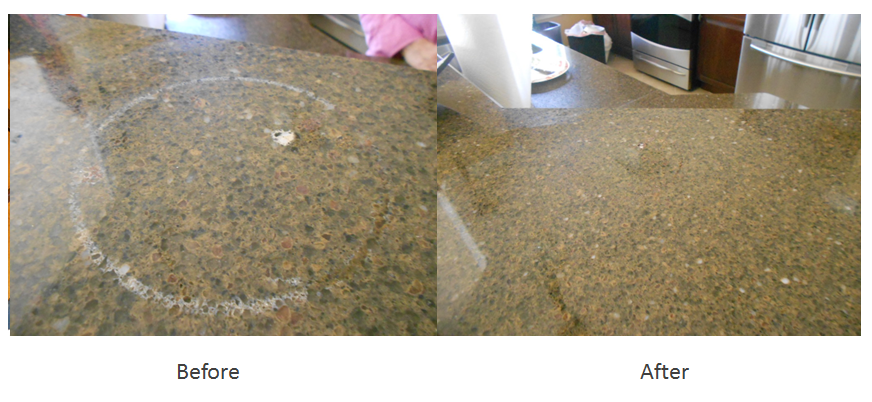 Granite counter top finish restore