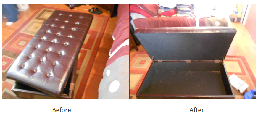 Antique ottoman repair