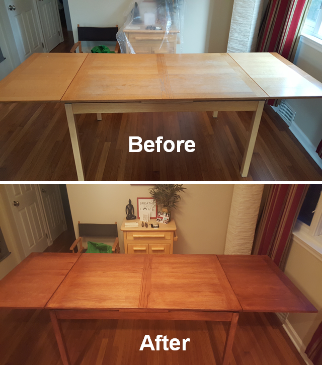 Dining Table Refinishing