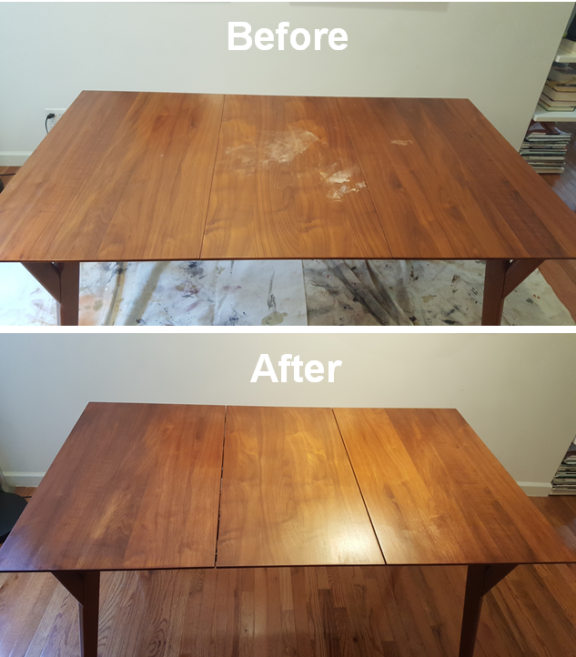 Kitchen table refinishing