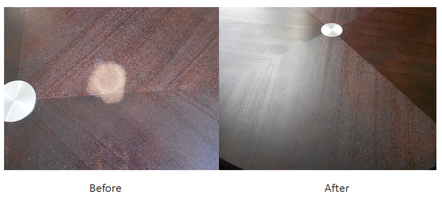 Coffee table finish restoration