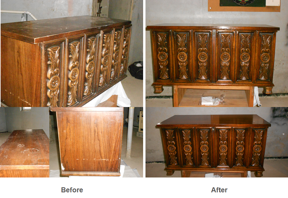 Antique chest restoration