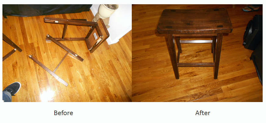 Broken chair repair