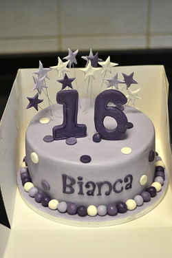 Chocolate Fondant Cake Sweet 16