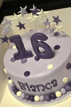 Chocolate Fondant Cake Sweet 16