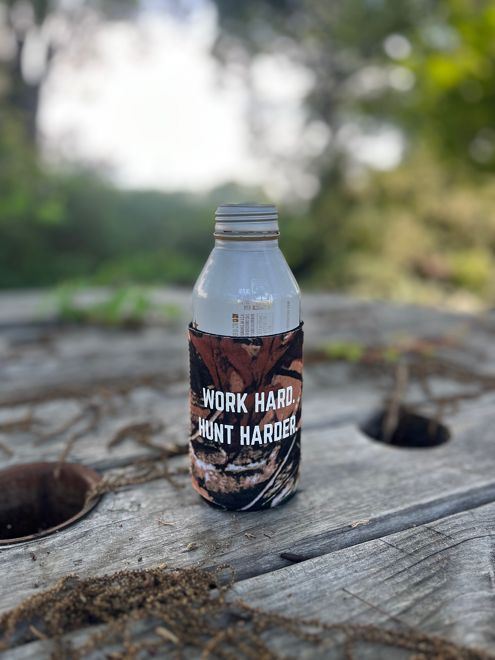 Thumbnail: Logo/Work Hard Hunt Harder Koozie 