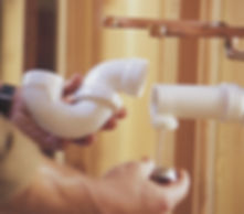 BODEK INC. technician repairs damaged pipe and installs shutoffs