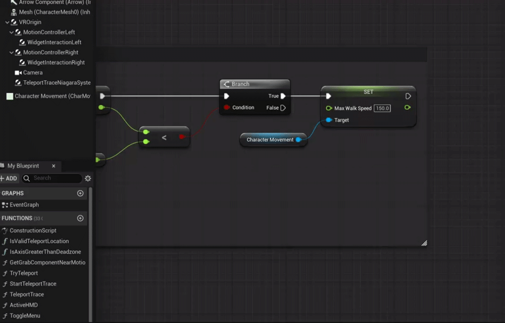 Adding smooth locomotion to your UE5 VR Project.