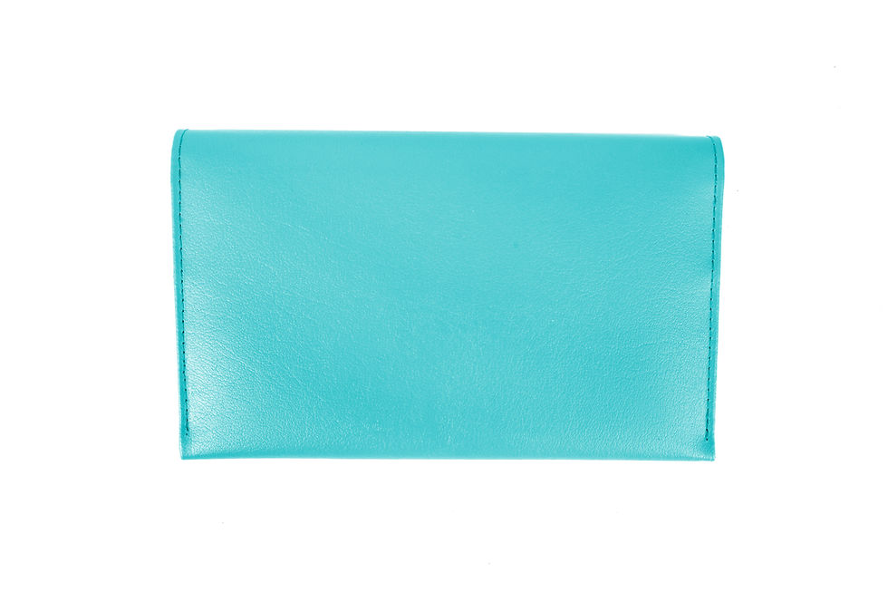 Thumbnail: Turquoise Leather Travel Organiser