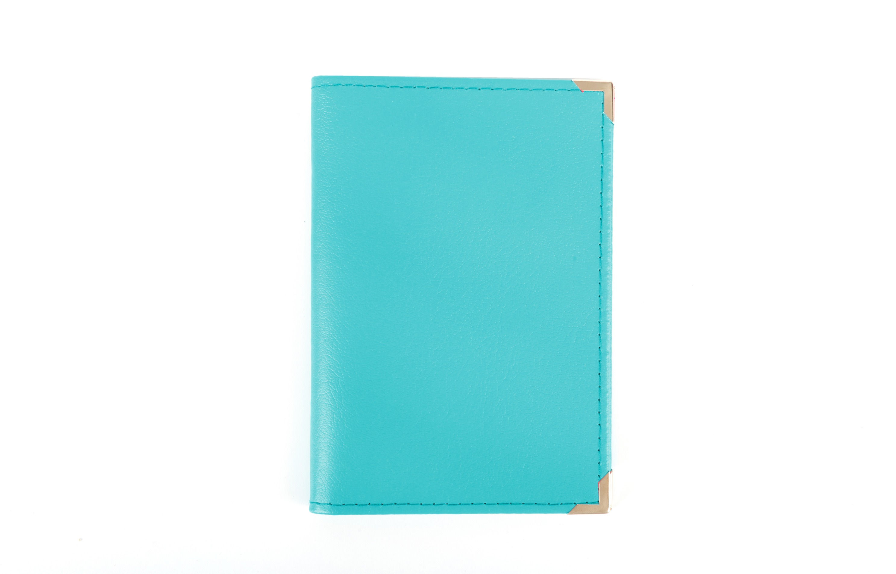 Turquoise Leather Passport Holder