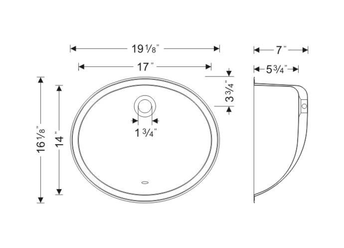Thumbnail: 20-inch Oval 20-gauge Undermount Single Bowl Stainless Steel Kitchen/ Bar Sink