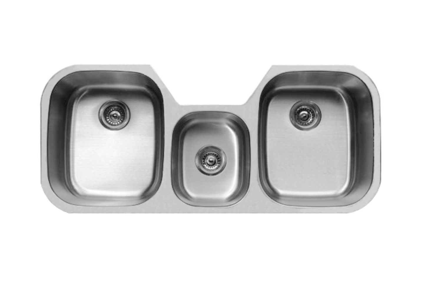 46-inch 18-gauge Undermount Triple Bowl Stainless Steel Kitchen Sink