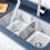 Thumbnail: 33-inch 18-gauge Undermount 50/50 Double Bowl Stainless Steel Kitchen Sink