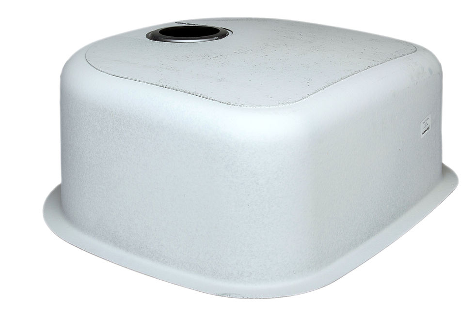 Thumbnail: 24-inch 18-gauge Undermount D-shaped Single Bowl Stainless Steel Kitchen Sink