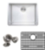 Thumbnail: Handcrafted 23-inch 16-gauge Undermount Single Bowl Stainless Steel Kitchen Sink