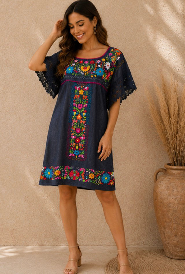 Vestido Artesanal Bordado