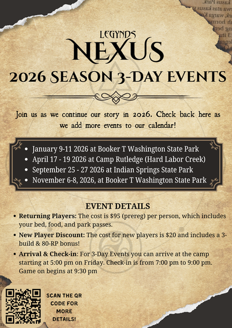 2026 Season Events