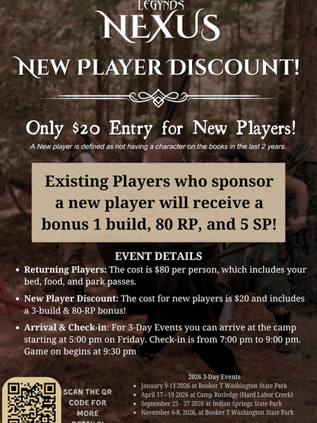 2026 New Player Discount