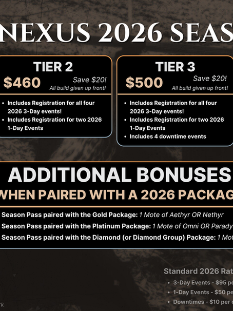 2026 Season Packages and Passes